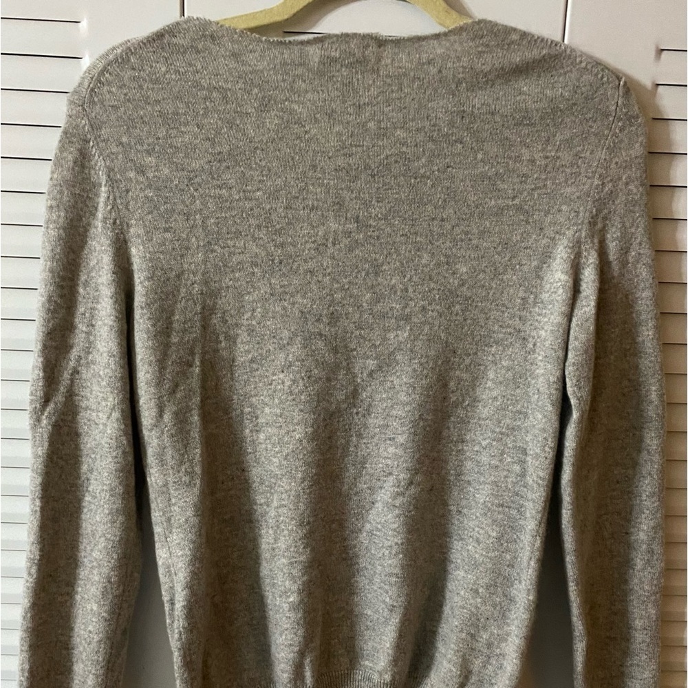 Charter Club Cashmere Sweater, Sz S, Heather Gray, Crewneck, Upcycled - Picture 9 of 13